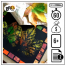 A18 Impressions feuilles automne 66x66 - Trousse-La banquise colorée