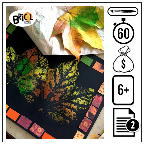 A18 Impressions feuilles automne - Impressions de feuilles
