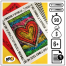 H18 Coeur faux batik 66x66 - Transferts colorés sur papier