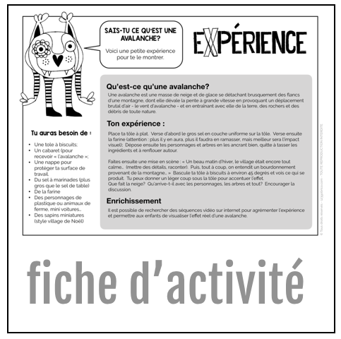H19 FICHE Experience Avalanche - Expérience : avalanche