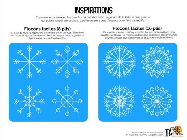 Flocons faciles inspirations 600x450 - Trousse-Noël : St-Nicholas et les étoiles