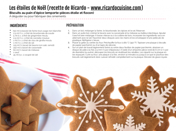 Recette biscuits 600x449 - Trousse-Noël : St-Nicholas et les étoiles