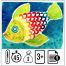 poisson arc en ciel 66x66 - Trousse-La banquise colorée