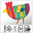 poulette coquette 66x66 - Trousse-La banquise colorée