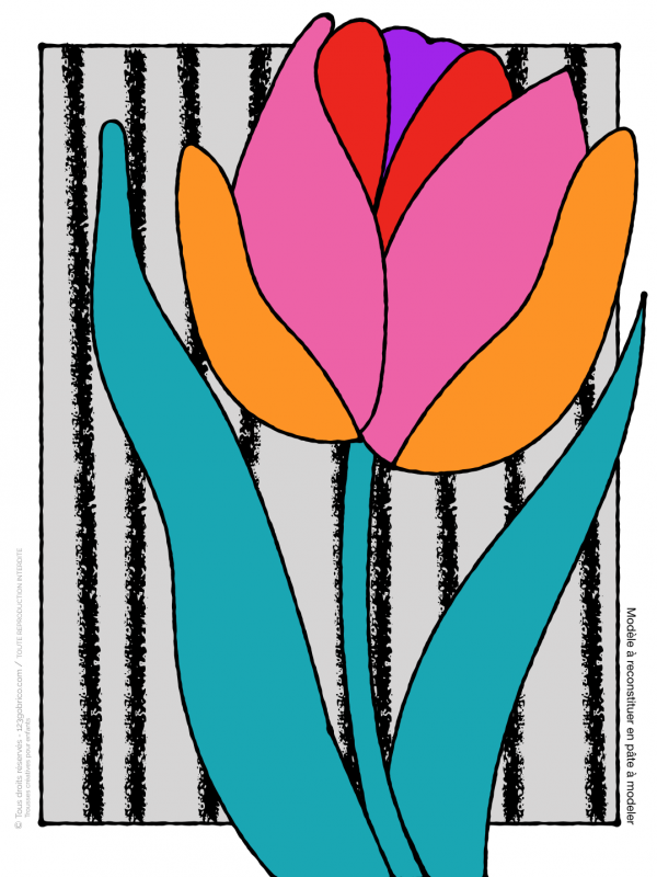 Fleur notocollant5 600x800 - Fleur-porte-notocollant (cadeau fête des mères)