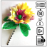 Funky fleur 1 66x66 - Trousse-La banquise colorée