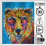 Grizzly funky 66x66 - Ours polaire aux joues multicolores