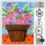 0524 Fleurs faciles 66x66 - Tie-dye aux mouchoirs