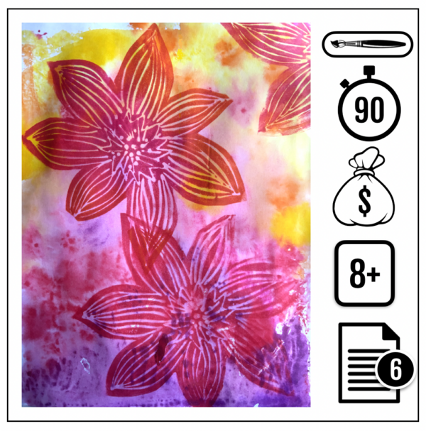0624 Fleurs gravees 600x607 - Fleur gravée (gravure, estampe)