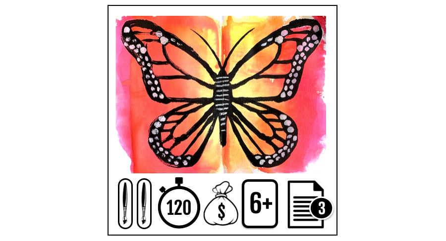 Monarque 900x0 - Papillon monarque symétrique
